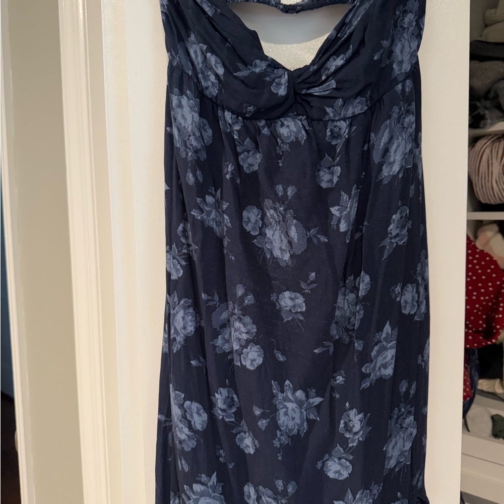 Hollister Navy and Gray Dress